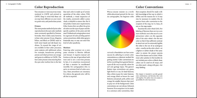 Cartographer's Toolkit interior page spread
